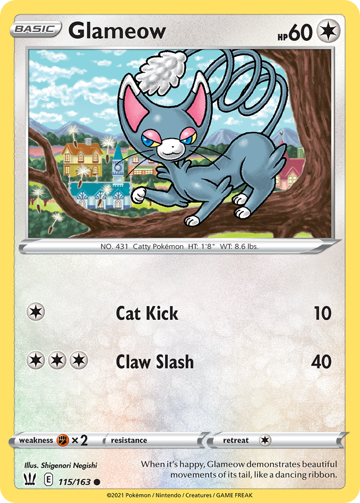 Glameow — SWSH05: Battle Styles #115/163