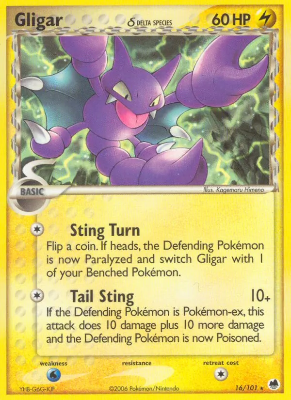 Gligar (Delta Species) — Dragon Frontiers #16/101