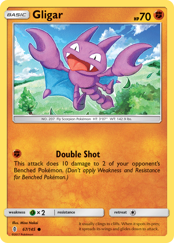 Gligar — SM - Guardians Rising #67/145