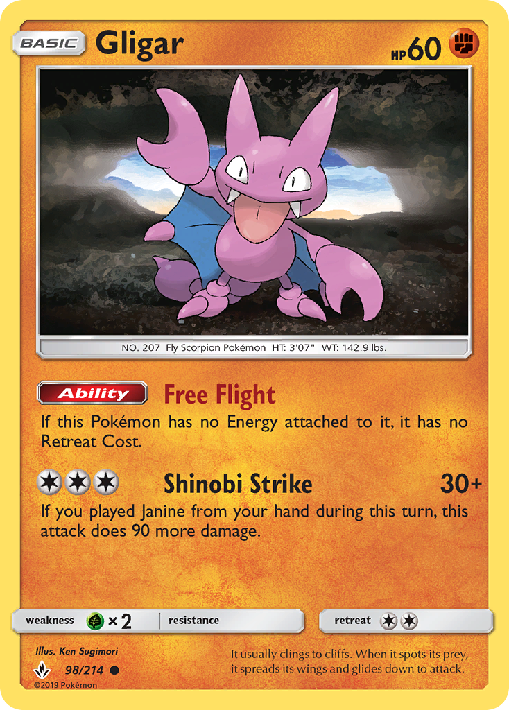 Gligar — SM - Unbroken Bonds #98/214