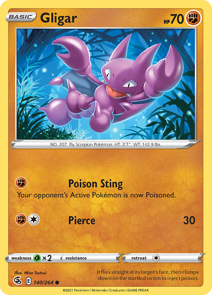 Gligar — SWSH08: Fusion Strike #140/264