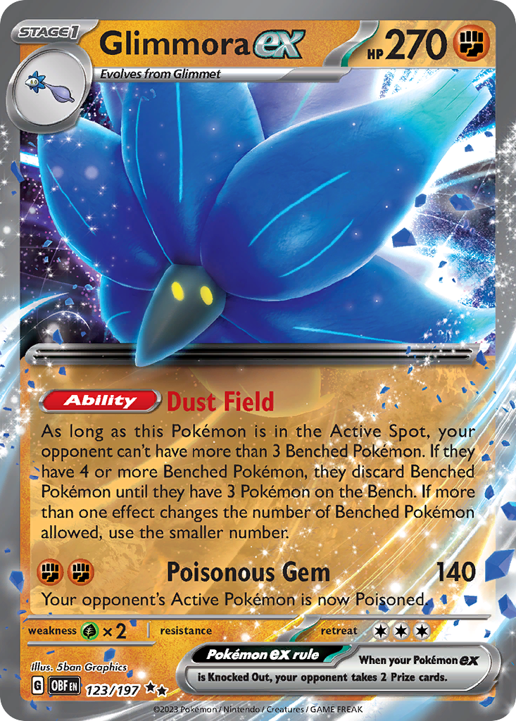 Glimmora ex — SV03: Obsidian Flames #123/197