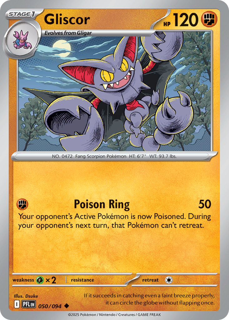 Gliscor — ME02: Phantasmal Flames #050/094