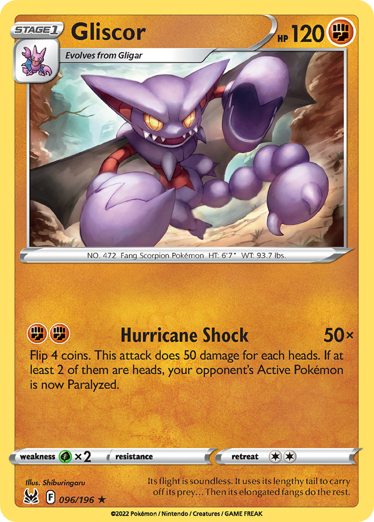 Gliscor — SWSH11: Lost Origin #096/196