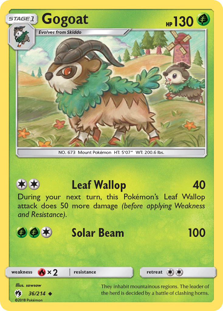 Gogoat — SM - Lost Thunder #36/214