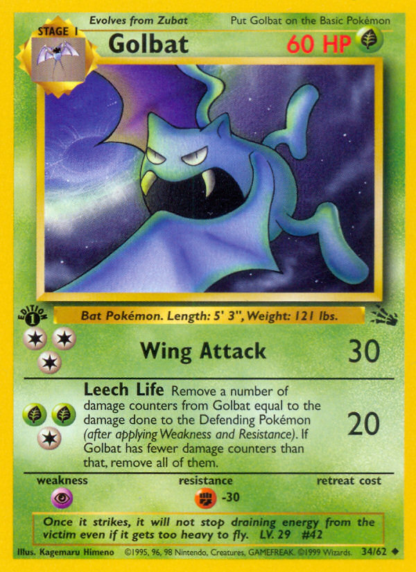 Golbat — Fossil #34/62