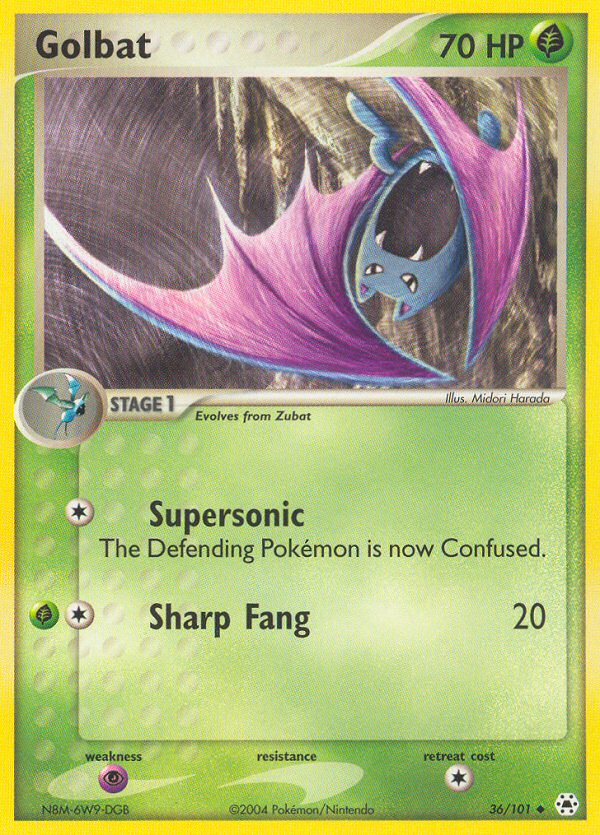 Golbat — Hidden Legends #36/101
