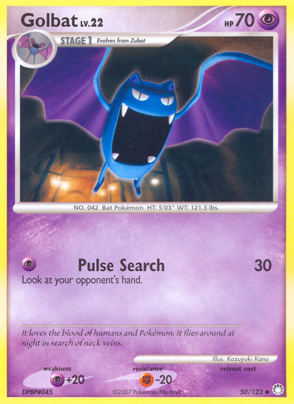 Golbat — Mysterious Treasures #50/123
