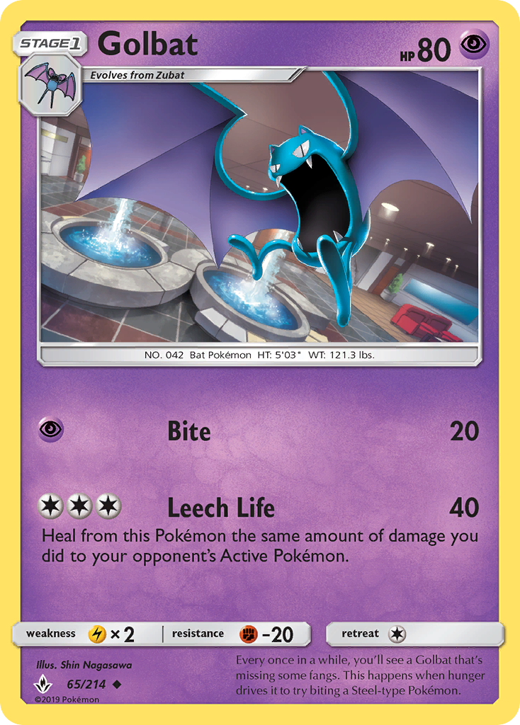 Golbat — SM - Unbroken Bonds #65/214