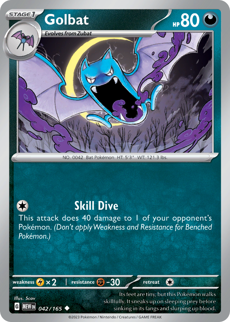 Golbat — SV: Scarlet & Violet 151 #042/165