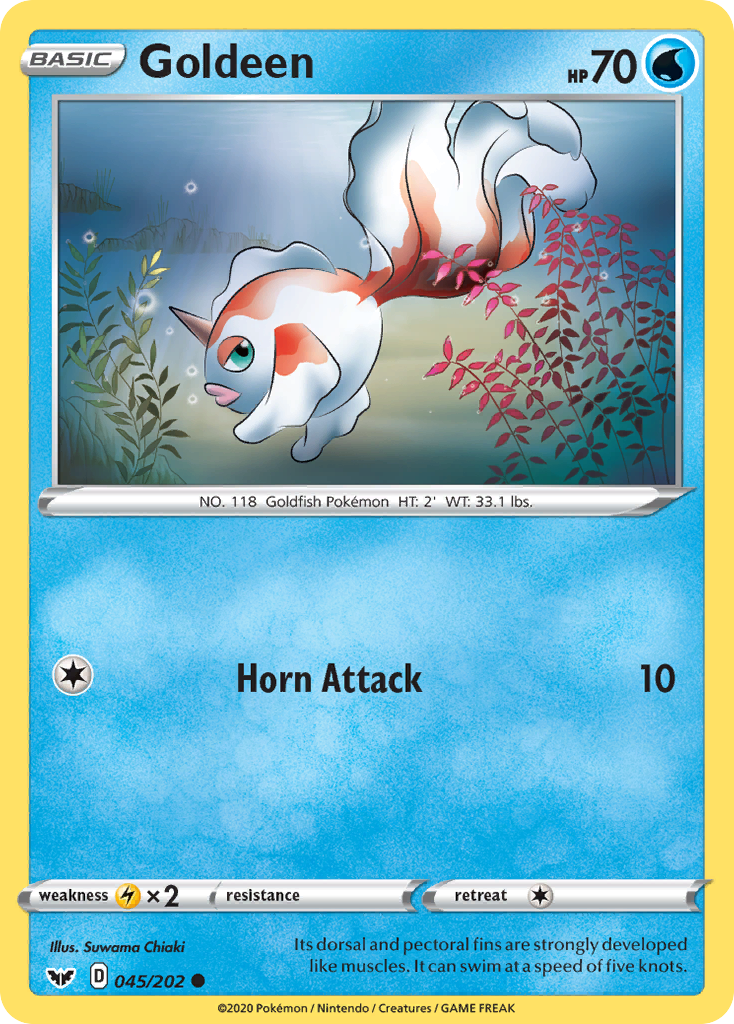 Goldeen (045) — SWSH01: Sword & Shield Base Set #045/202