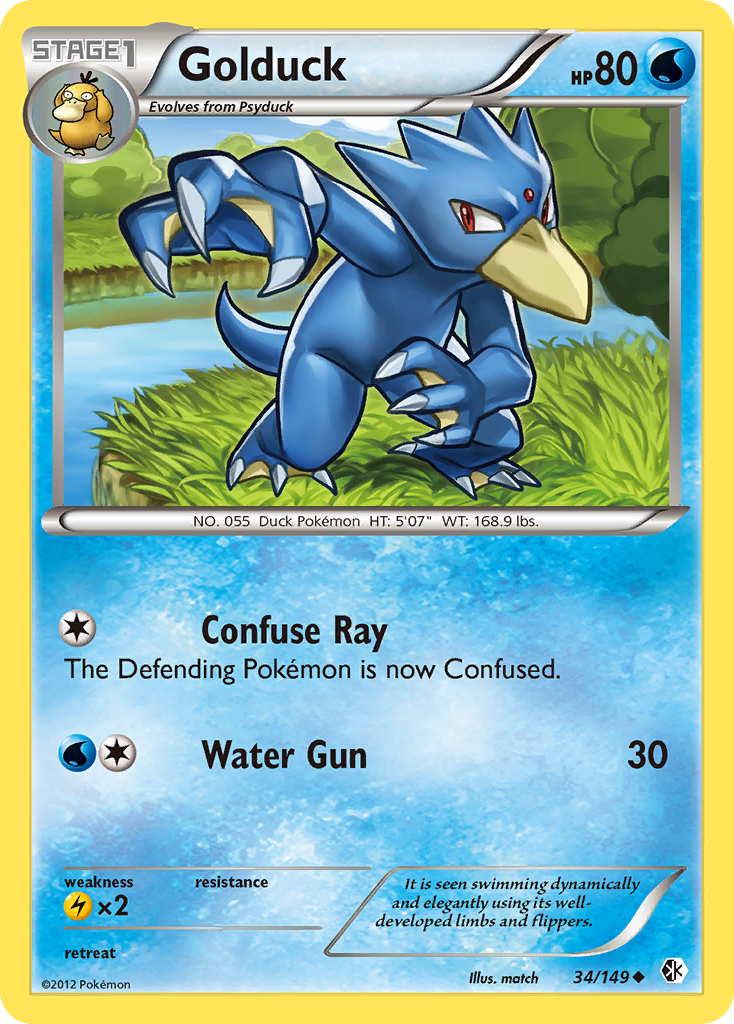 Golduck (34) — Boundaries Crossed #34/149