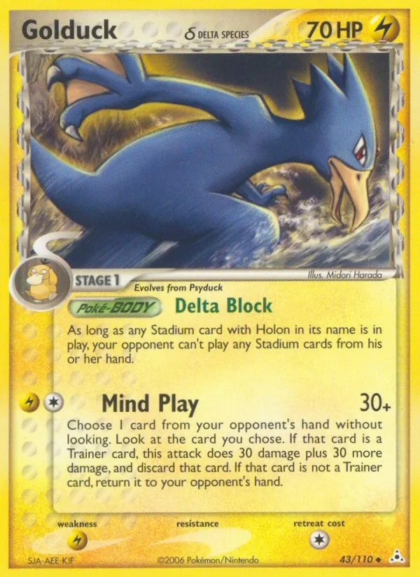 Golduck (Delta Species) — Holon Phantoms #43/110