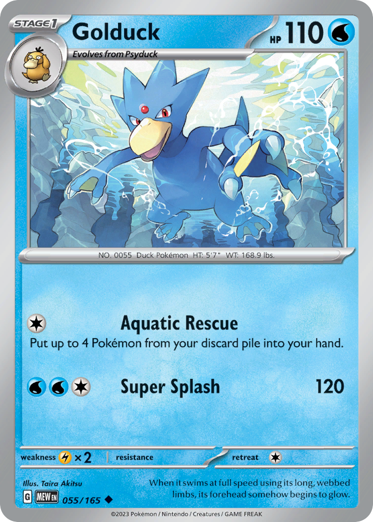 Golduck — SV: Scarlet & Violet 151 #055/165