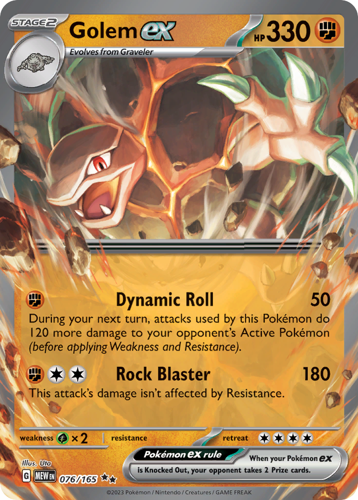 Golem ex — SV: Scarlet & Violet 151 #076/165