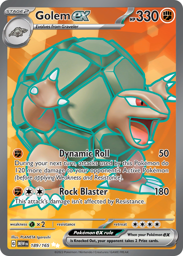 Golem ex — SV: Scarlet & Violet 151 #189/165