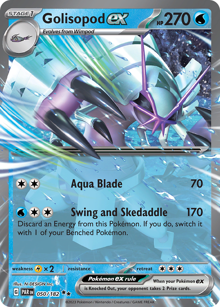 Golisopod ex — SV04: Paradox Rift #050/182