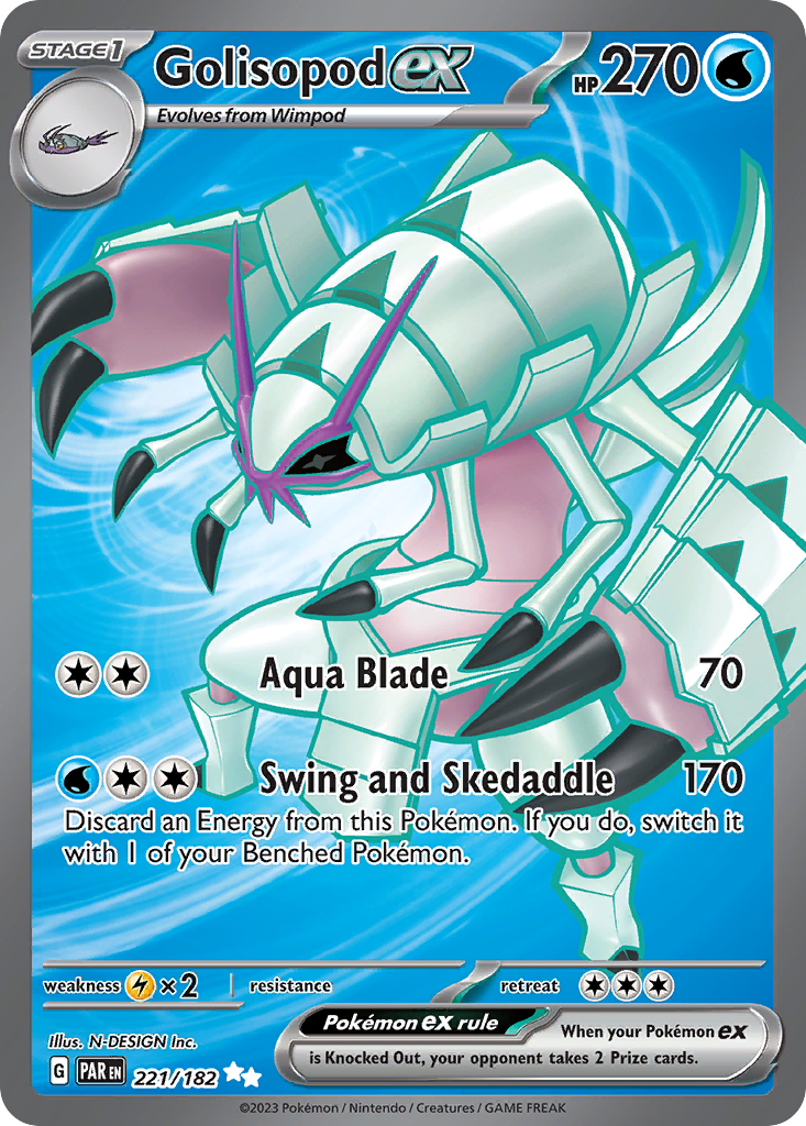 Golisopod ex — SV04: Paradox Rift #221/182