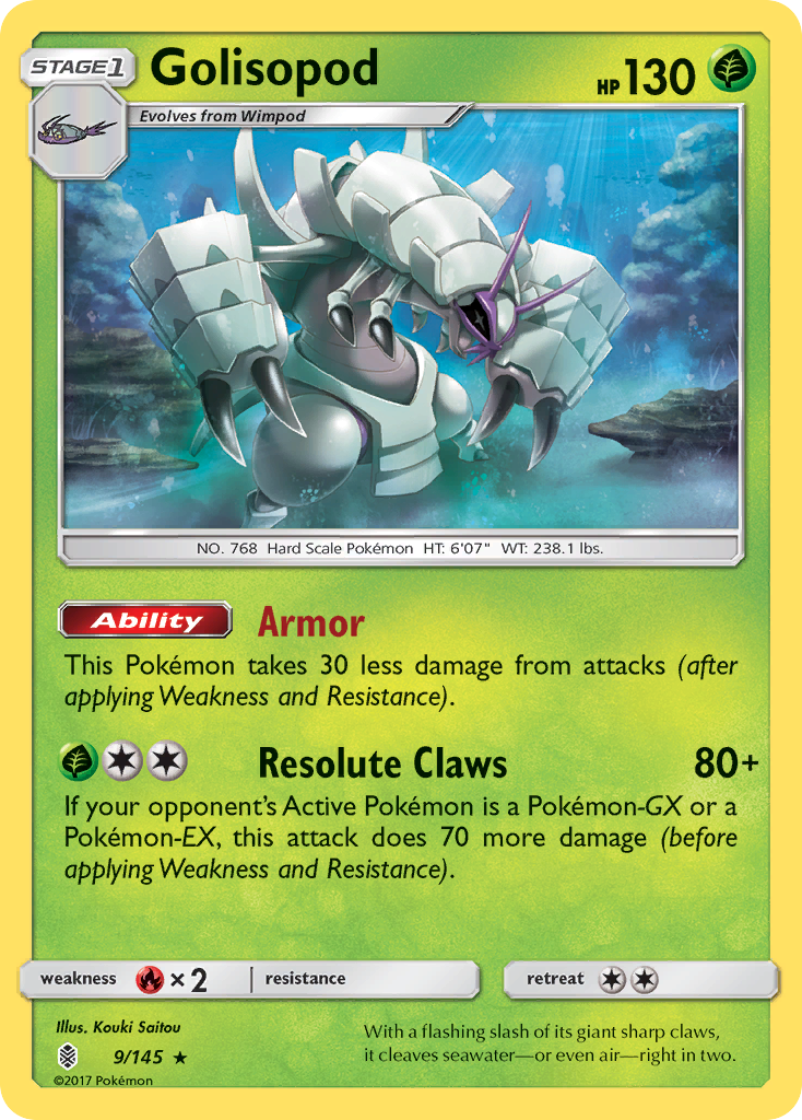 Golisopod — SM - Guardians Rising #9/145