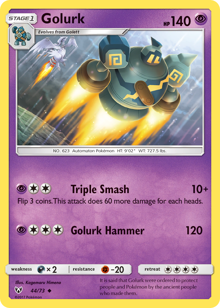 Golurk — Shining Legends #44/73