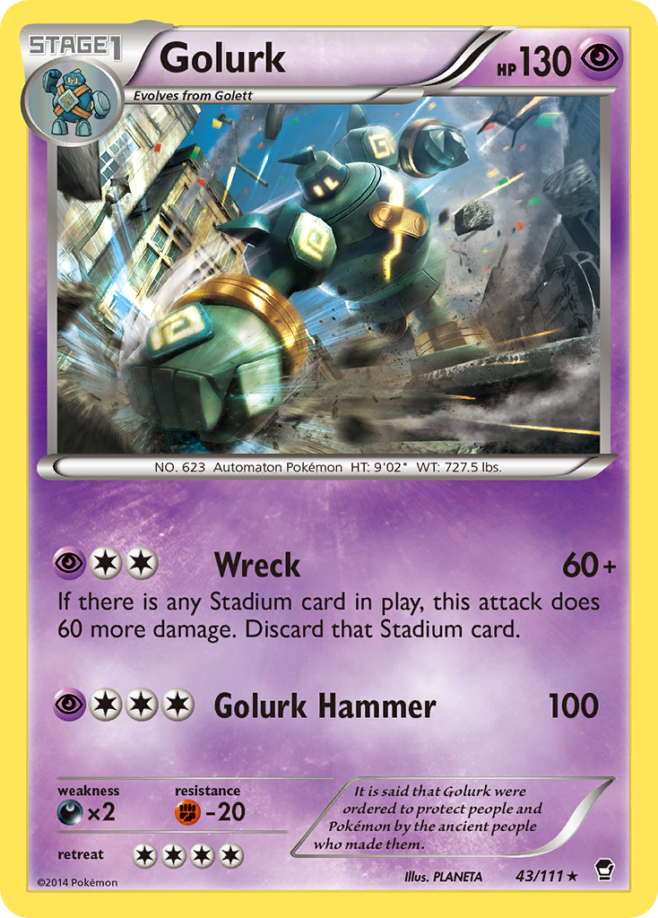 Golurk — XY - Furious Fists #43/111