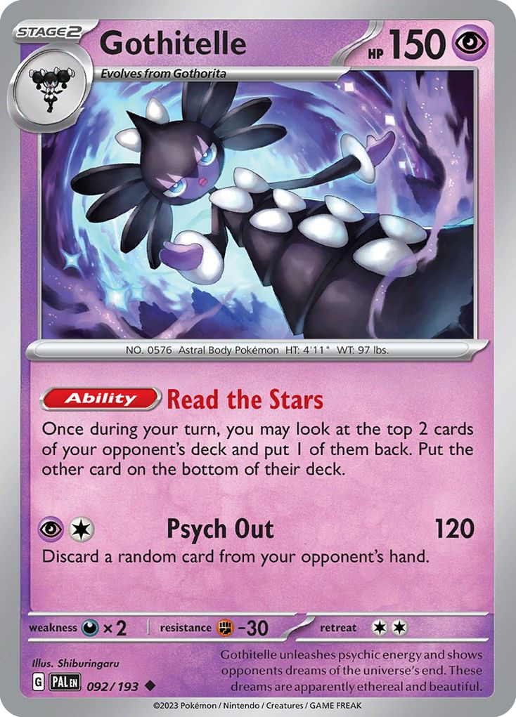 Gothitelle — SV02: Paldea Evolved #092/193