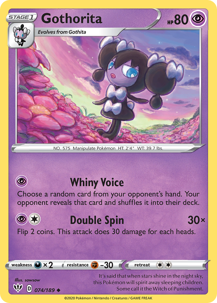 Gothorita — SWSH03: Darkness Ablaze #074/189