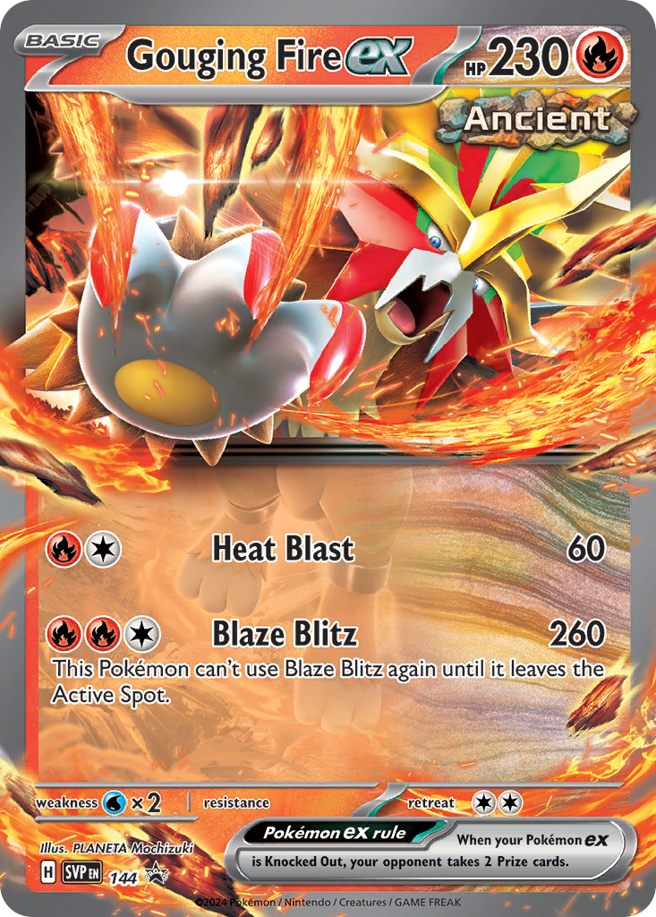 Gouging Fire ex — SV: Scarlet & Violet Promo Cards #144