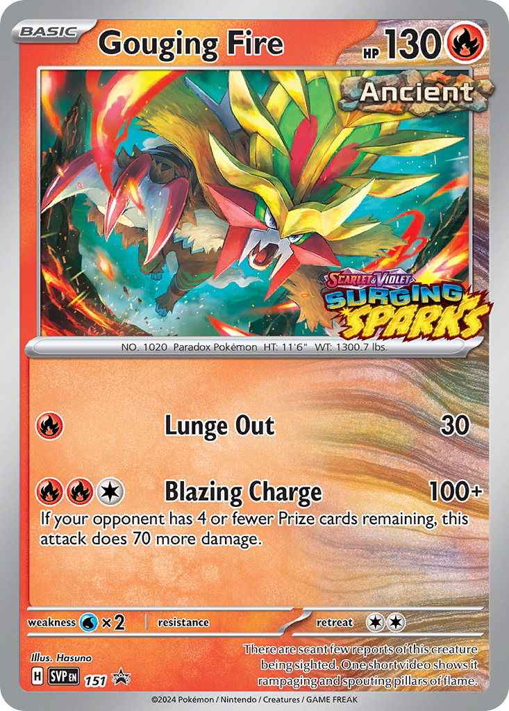 Gouging Fire — SV: Scarlet & Violet Promo Cards #151
