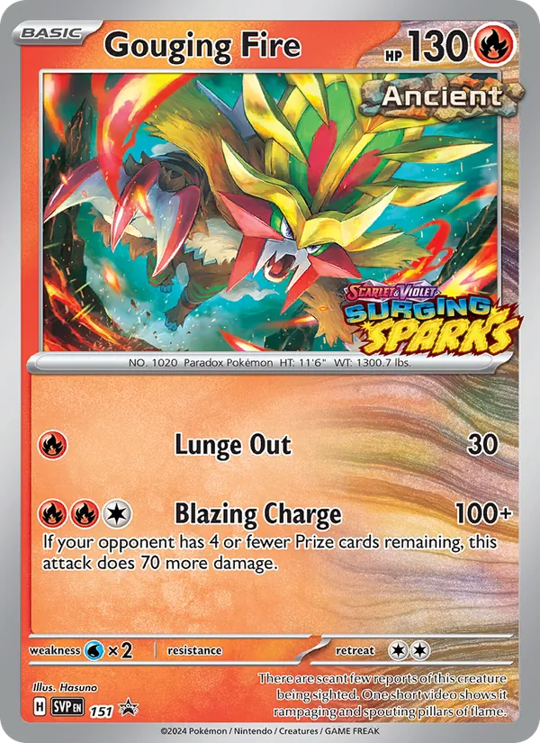 Gouging Fire — SV: Scarlet & Violet Promo Cards #151