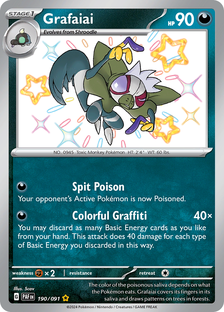 Grafaiai — SV: Paldean Fates #190/091