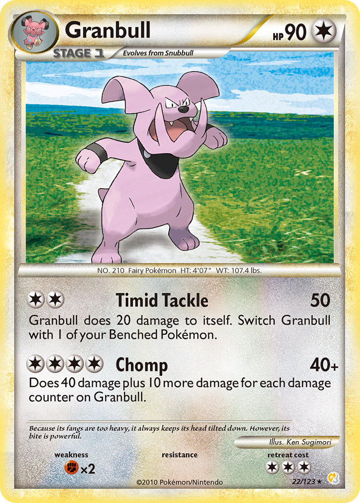 Granbull — HeartGold SoulSilver #22/123