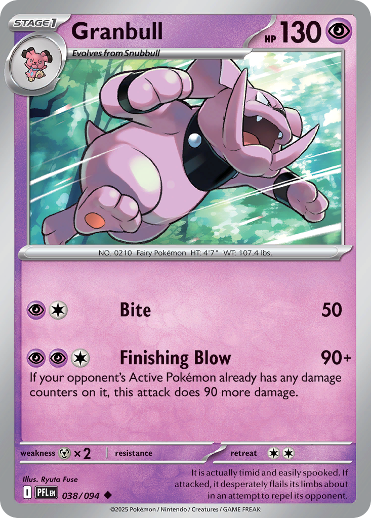 Granbull — ME02: Phantasmal Flames #038/094