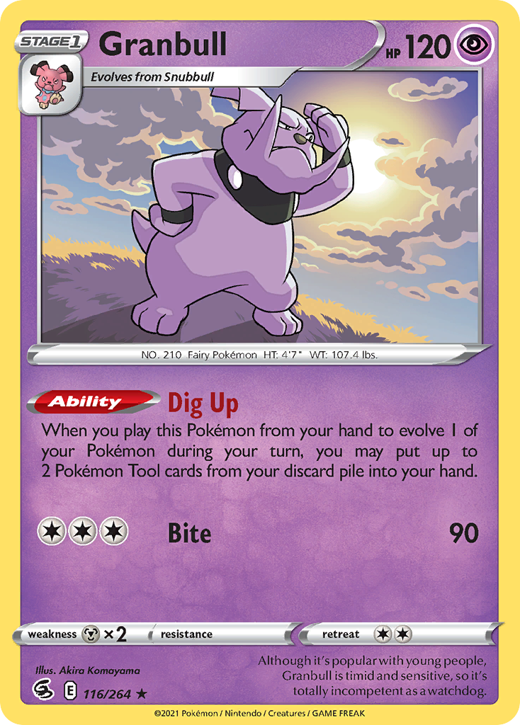Granbull — SWSH08: Fusion Strike #116/264