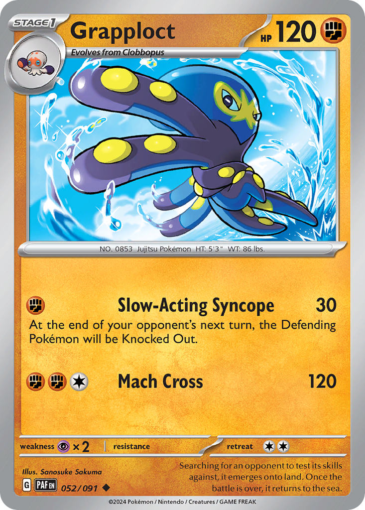 Grapploct — SV: Paldean Fates #052/091