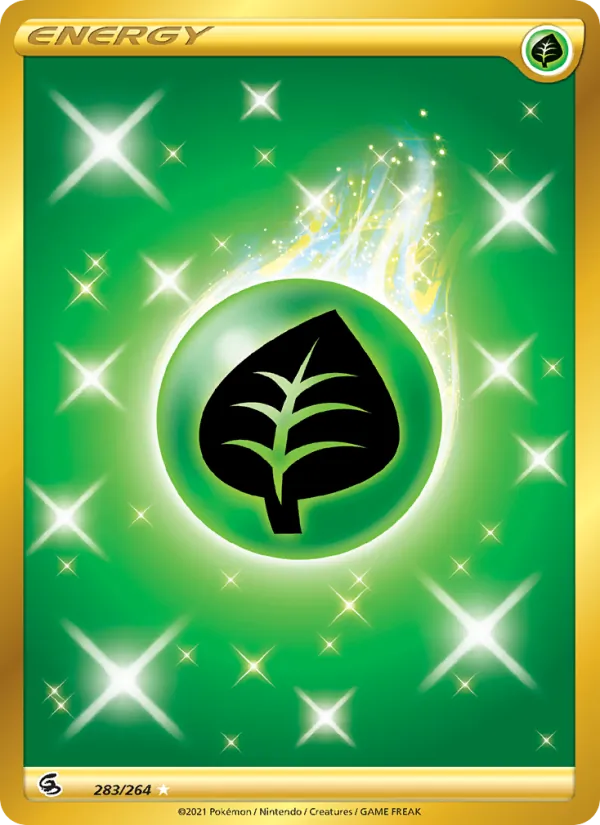 Grass Energy (Secret) — SWSH08: Fusion Strike #283/264
