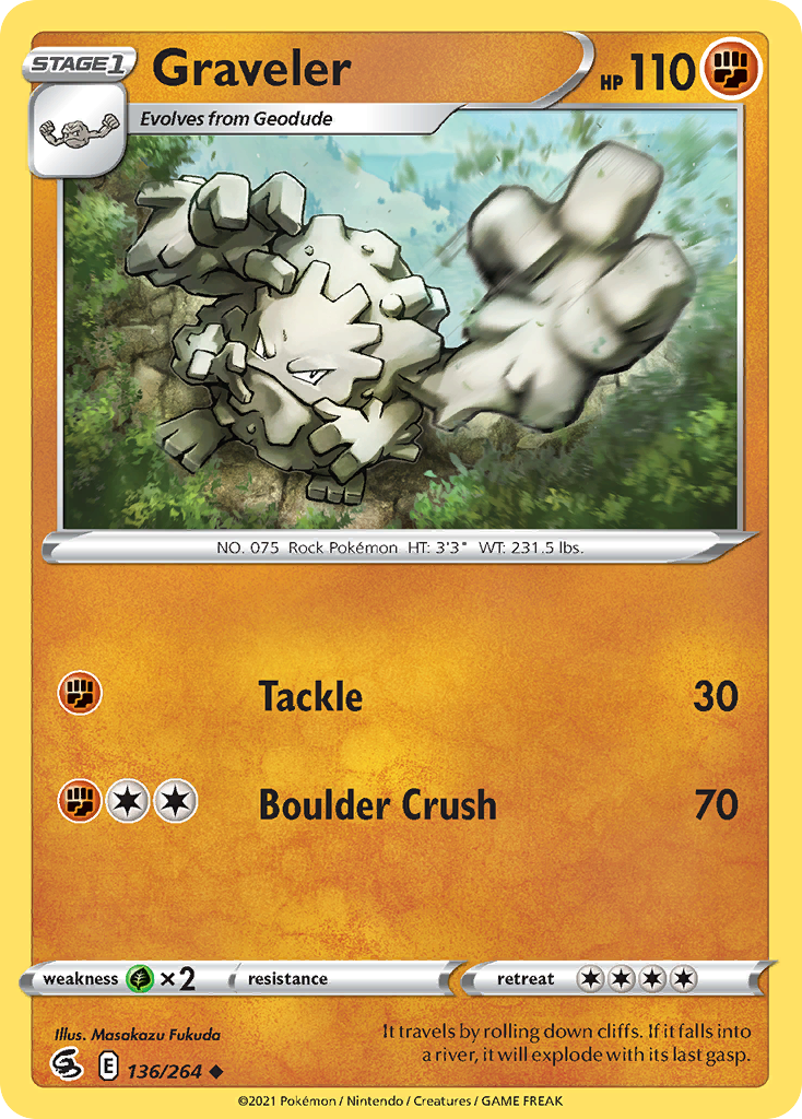 Graveler — SWSH08: Fusion Strike #136/264