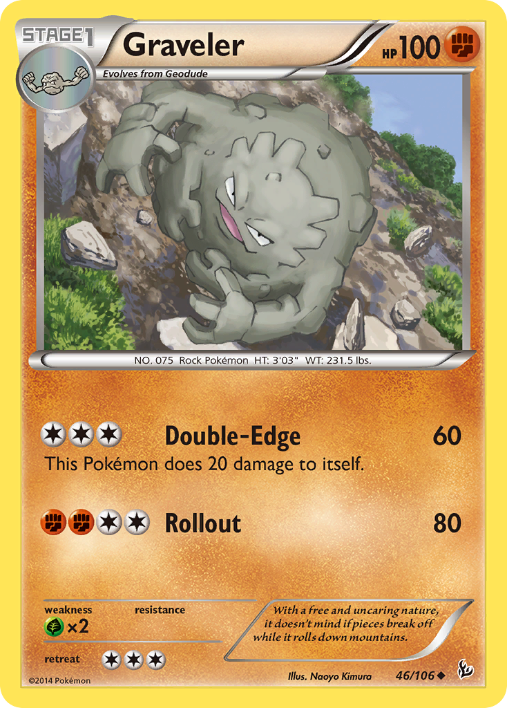 Graveler — XY - Flashfire #46/106