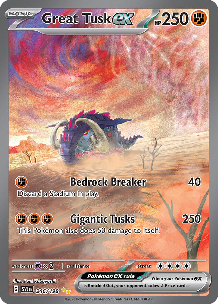 Great Tusk ex — SV01: Scarlet & Violet Base Set #246/198