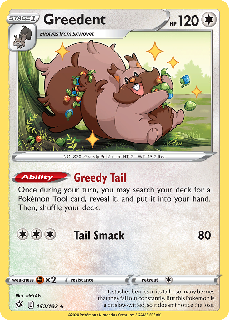 Greedent — SWSH02: Rebel Clash #152/192