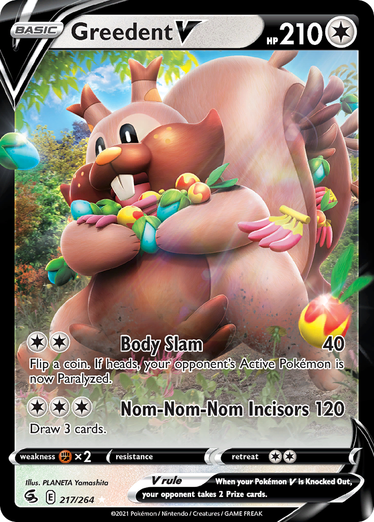 Greedent V — SWSH08: Fusion Strike #217/264