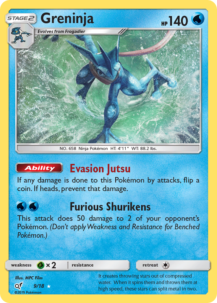 Greninja — Detective Pikachu #9/18