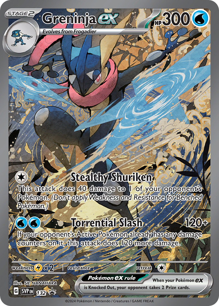 Greninja ex — SV: Scarlet & Violet Promo Cards #132