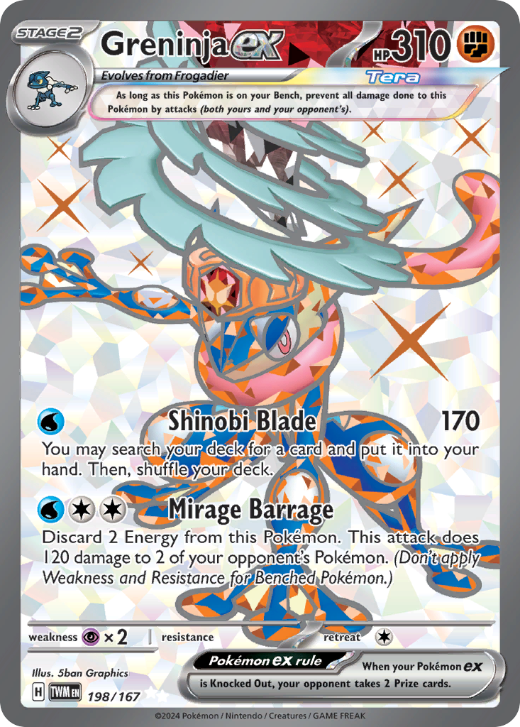 Greninja ex — SV06: Twilight Masquerade #198/167