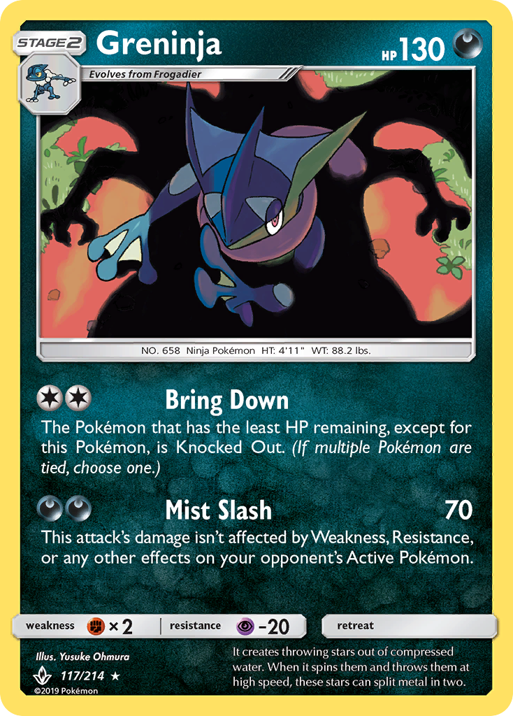 Greninja — SM - Unbroken Bonds #117/214