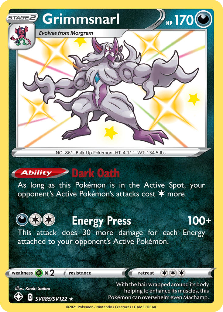 Grimmsnarl — Shining Fates: Shiny Vault #SV085/SV122