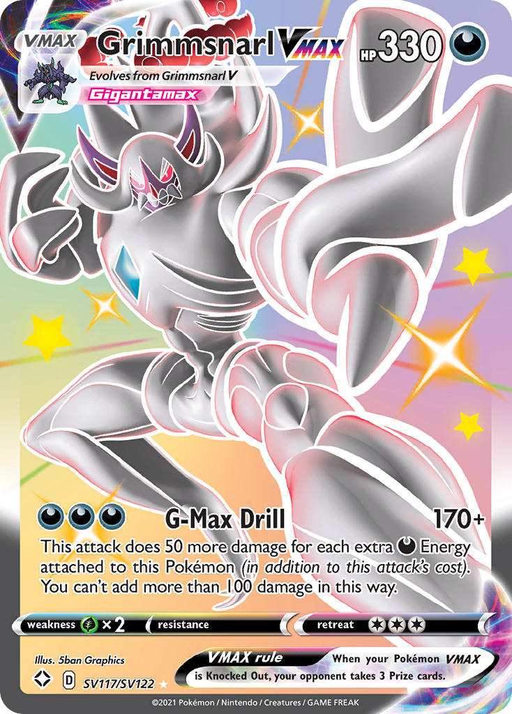 Grimmsnarl VMAX — Shining Fates: Shiny Vault #SV117/SV122
