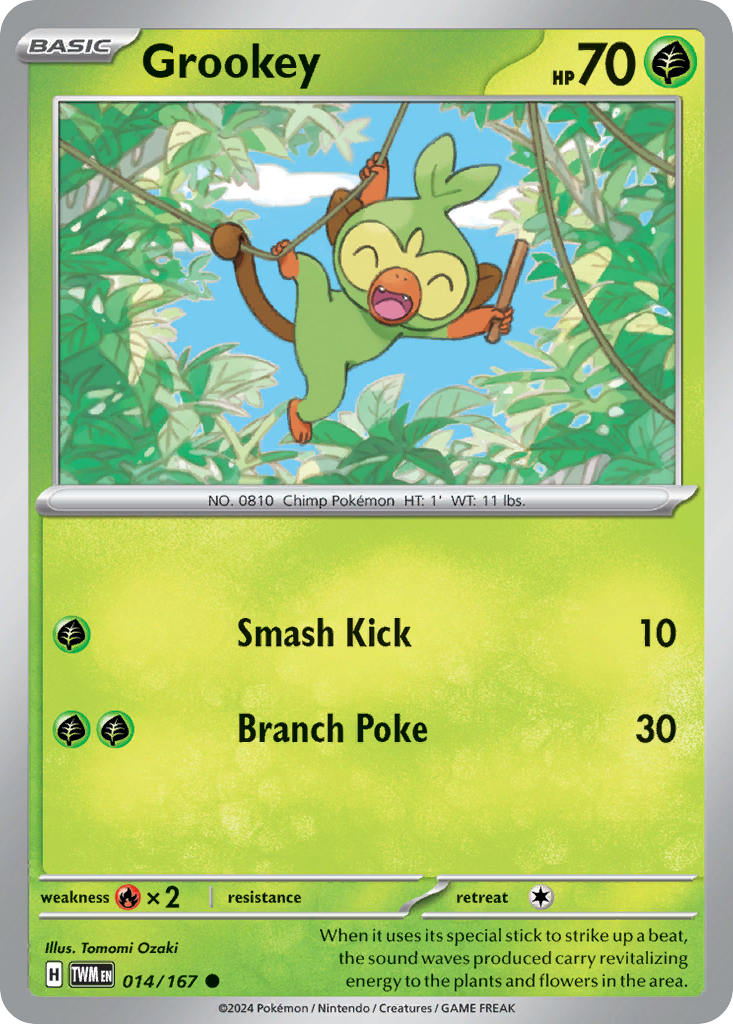 Grookey — SV06: Twilight Masquerade #014/167