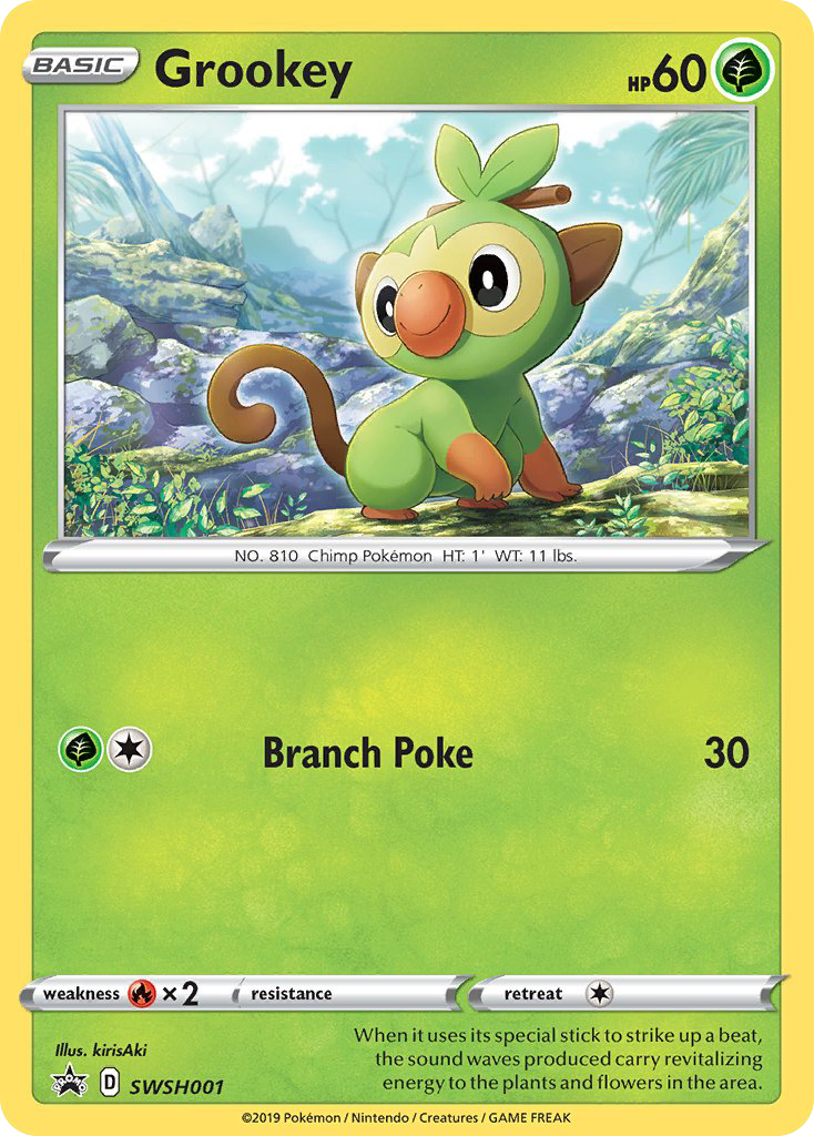 Grookey — SWSH: Sword & Shield Promo Cards #SWSH001