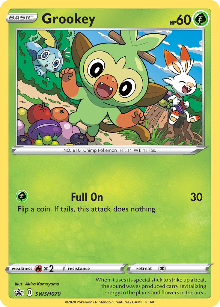Grookey — SWSH: Sword & Shield Promo Cards #SWSH070